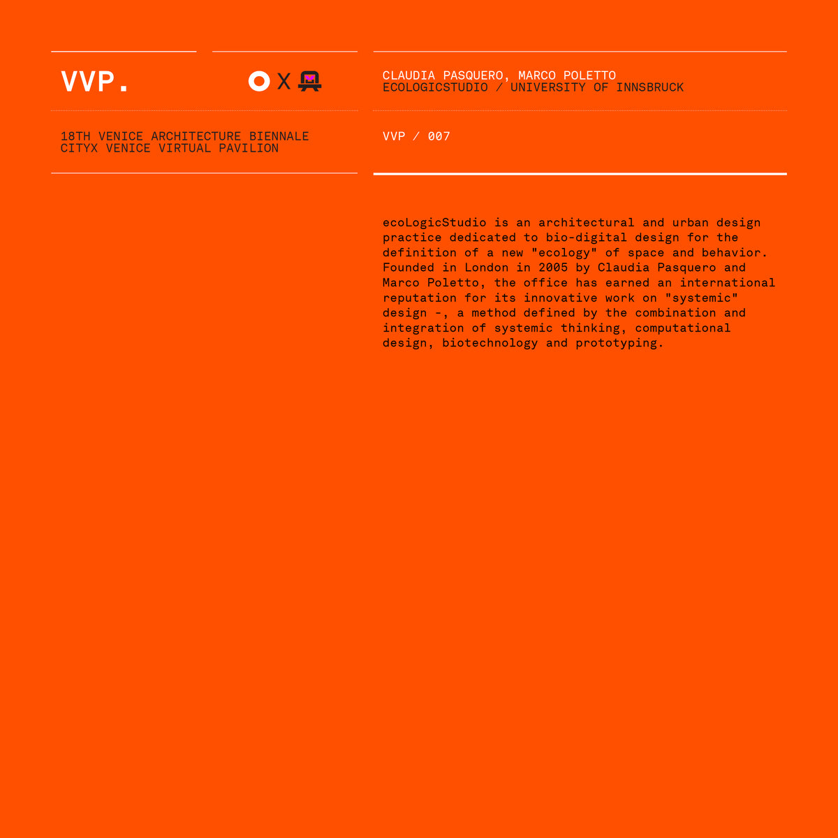 VVP007 // Digital Orange