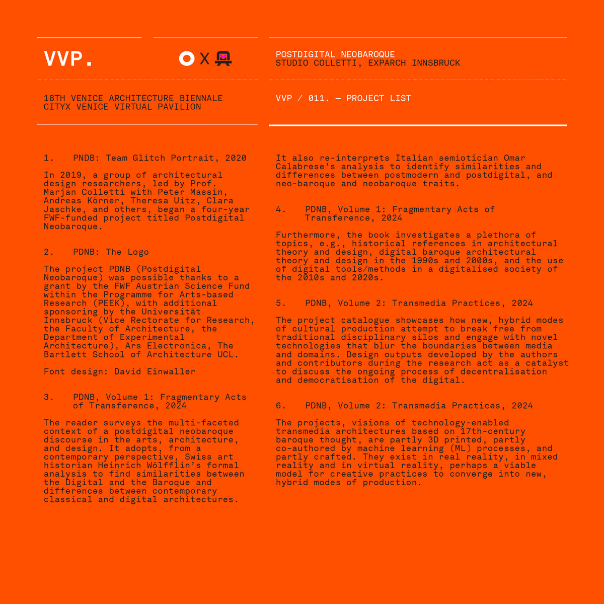 VVP011 // Digital Orange