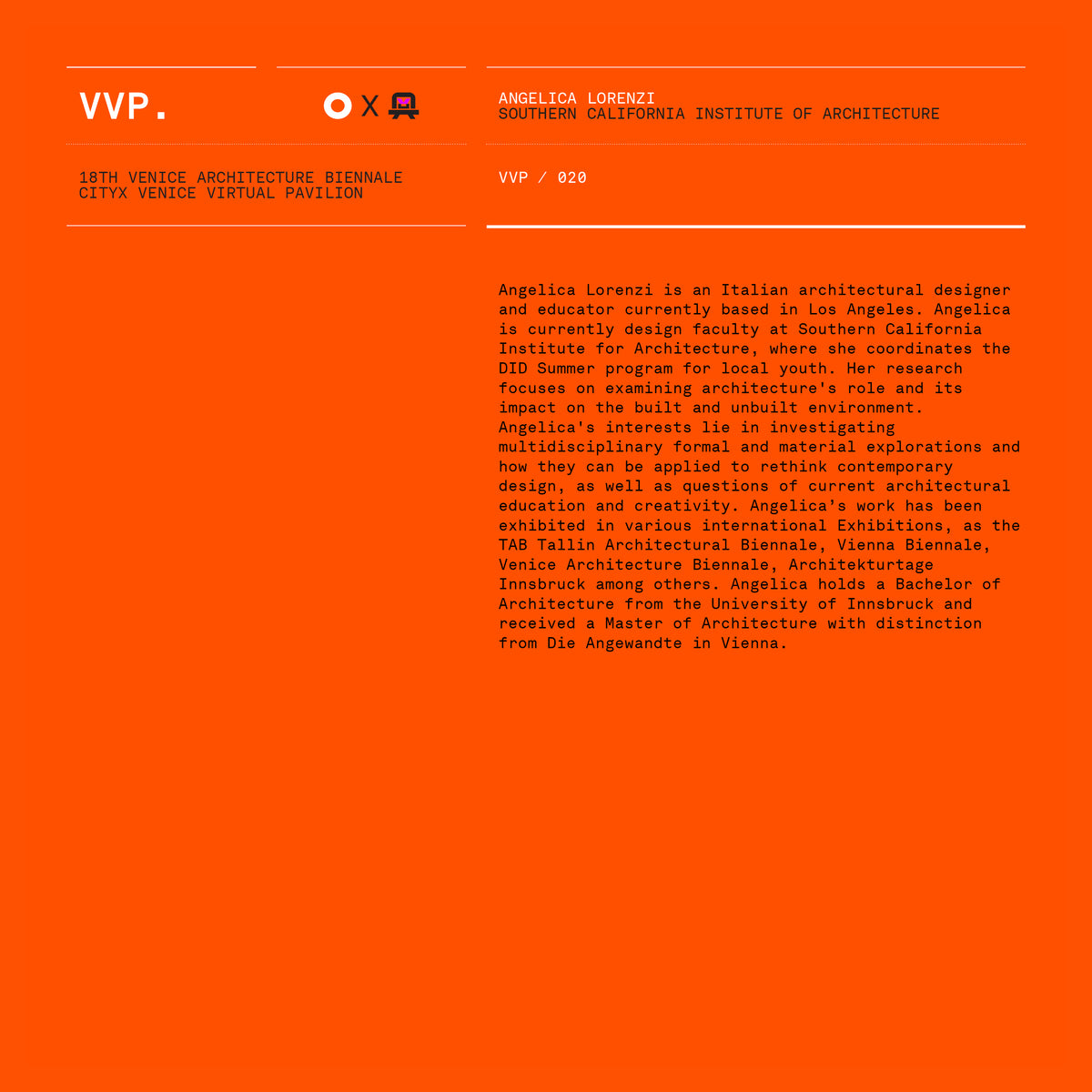 VVP020 // Digital Orange