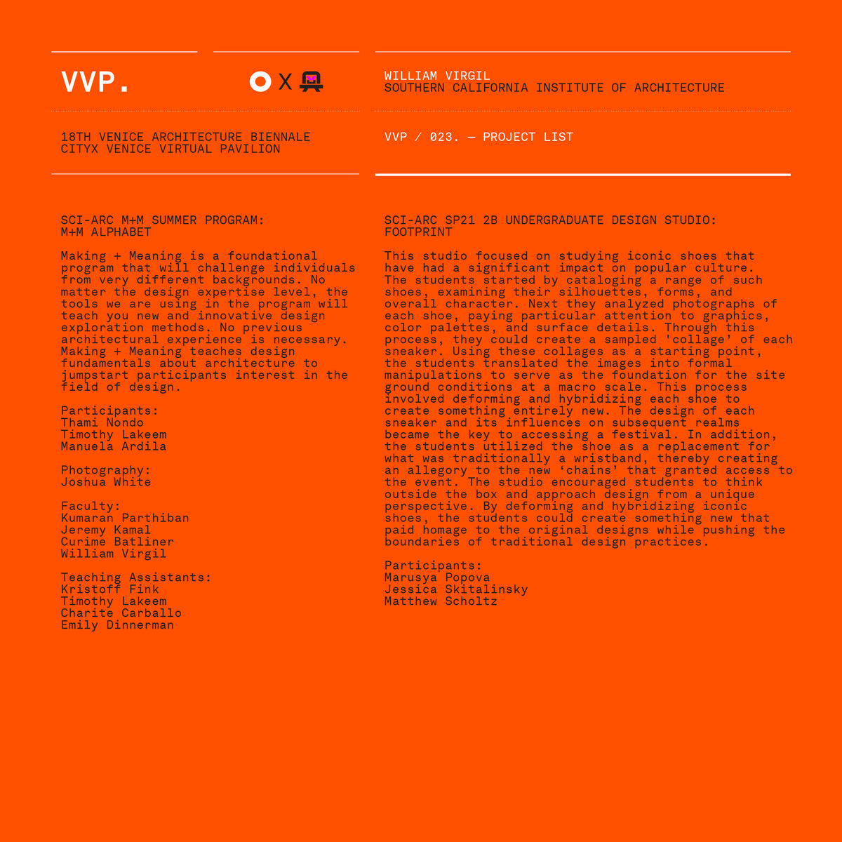 VVP023 // Digital Orange