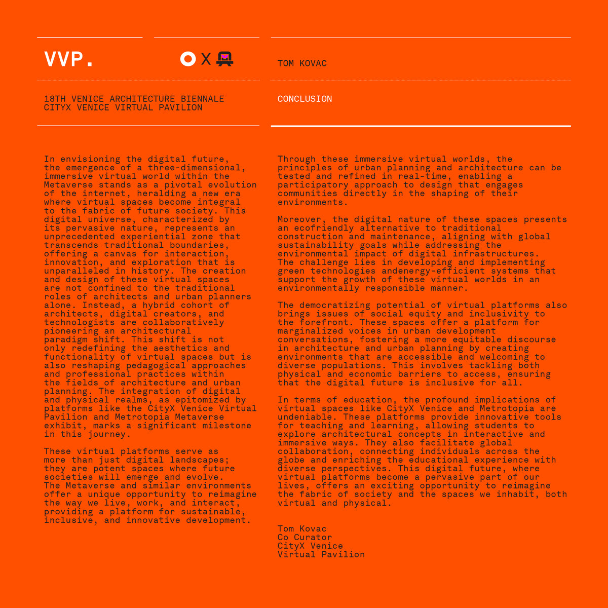 VVP024 // Digital Orange